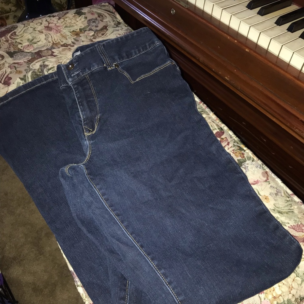 Boston Proper boot-cut dark denim